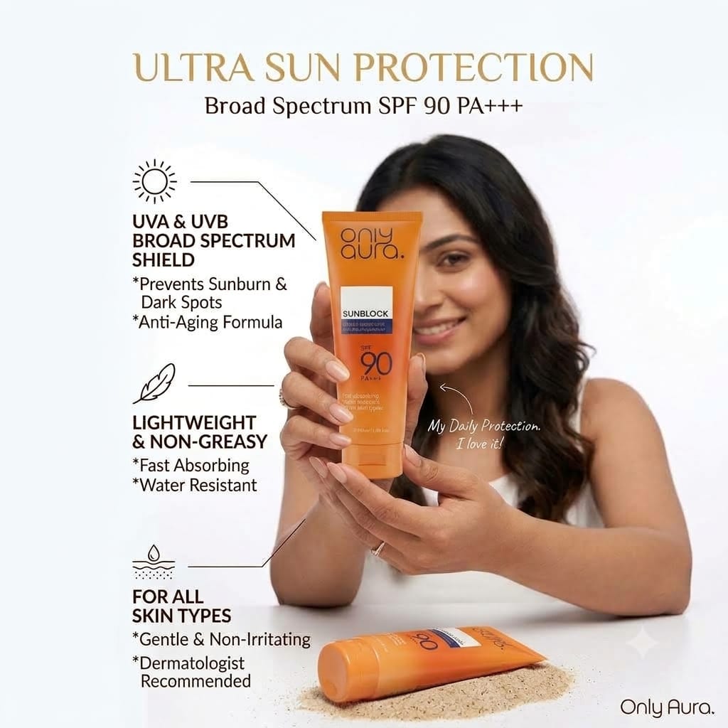 Only Aura Sunblock SPF90